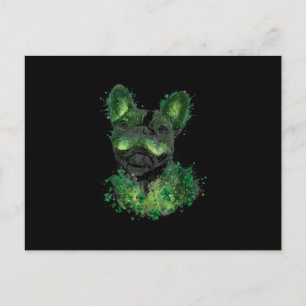 Cartes Pour Fêtes Annuelles St Patricks Day Boston Terrier Trèfle Animal de Co