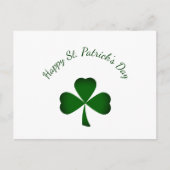 Cartes Pour Fêtes Annuelles St. Patrick's Day Mignonne Shamrock vert (Devant)