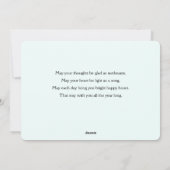 Cartes Pour Fêtes Annuelles St. Patrick's Day Whimsical Arc-en-ciel et trèfle (Dos)