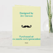 Cartes Pour Fêtes Annuelles Stache (Dos)