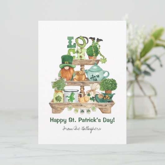 Cartes Pour Fêtes Annuelles Stand Knickknack Stand St Patrick's Day (Debout devant)