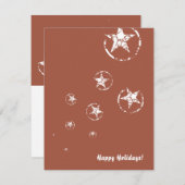 Cartes Pour Fêtes Annuelles Star du Circle de Neuck Brick (Devant / Derrière)