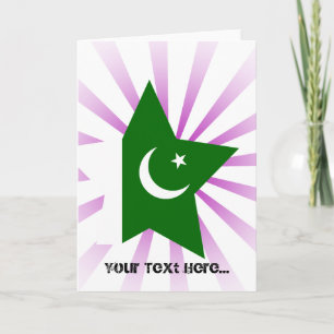 Cartes Pour Fêtes Annuelles Star du Pakistan