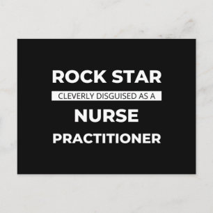 Cartes Pour Fêtes Annuelles Star du Rock habilement déguisé en infirmière