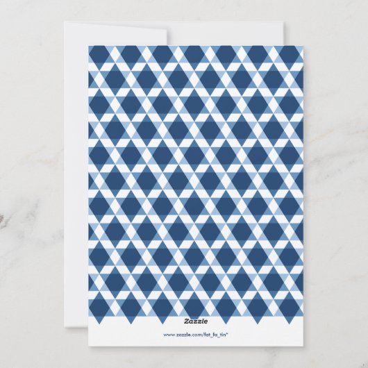 Cartes Pour Fêtes Annuelles Star Of David Menorah Hanoukka - Voeux Photo (Dos)