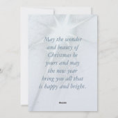 Cartes Pour Fêtes Annuelles Star of Wonder (Dos)