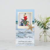 Cartes Pour Fêtes Annuelles Starfish Beach Christmas 1 (Debout devant)