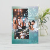 Cartes Pour Fêtes Annuelles Starry Night Joy to the World 3 Photo Green (Debout devant)