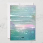 Cartes Pour Fêtes Annuelles Starry Night Joy to the World 3 Photo Green (Dos)