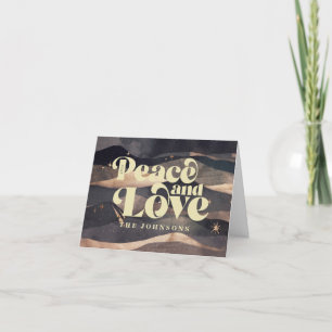 Cartes Pour Fêtes Annuelles Starry Night Winter Sky Moderne Élégant Chic