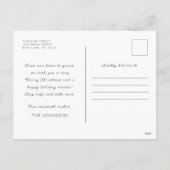 Cartes Pour Fêtes Annuelles Starry Night Winter Sky Moderne Élégant Chic (Dos)