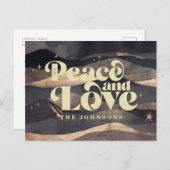 Cartes Pour Fêtes Annuelles Starry Night Winter Sky Moderne Élégant Chic (Devant / Derrière)