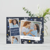Cartes Pour Fêtes Annuelles Starry Photobooooooth | Hanoukka Photo Collage Car (Debout devant)