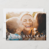 Cartes Pour Fêtes Annuelles Starry Wish | Elegant Hanoukka Photo (Devant)