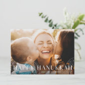 Cartes Pour Fêtes Annuelles Starry Wish | Elegant Hanoukka Photo (Debout devant)