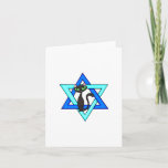 Cartes Pour Fêtes Annuelles Stars de chats juifs<br><div class="desc">Etoile juive et adorable chat vous souhaitant de Joyeuses Fêtes juives.</div>