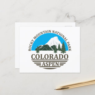 Cartes Pour Fêtes Annuelles Station de ski Colorado Aspen ciel bleu