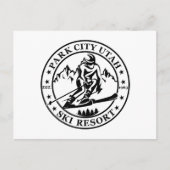 Cartes Pour Fêtes Annuelles Station de ski Park city Utah (Devant)