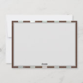 Cartes Pour Fêtes Annuelles Steampunk Clock and Turquoise Roses on Striped (Dos)