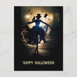 Cartes Pour Fêtes Annuelles Steampunk Victoria Bonne Chouette d'Halloween Lady