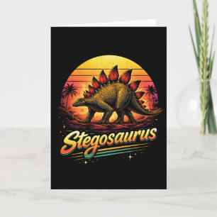 Cartes Pour Fêtes Annuelles Stégosaure