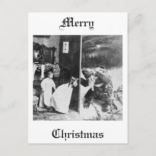 Cartes Pour Fêtes Annuelles Stereoview - Père Noël ?  vers 1899