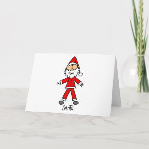 Cartes Pour Fêtes Annuelles Stick Figure Santa Claus Tshirts et cadeaux