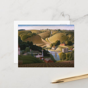 Cartes Pour Fêtes Annuelles Stone City par Grant Wood