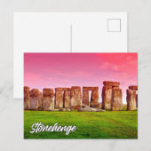 Cartes Pour Fêtes Annuelles Stonehenge, Wiltshire, Angleterre (Devant / Derrière)