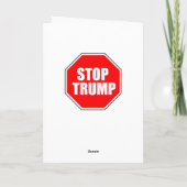 CARTES POUR FÊTES ANNUELLES "STOP TRUMP" (Dos)