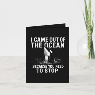 Cartes Pour Fêtes Annuelles Stop with Shark Humor Ocean Surfing 