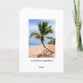 Cartes Pour Fêtes Annuelles Stranded on Deserted (Dos)