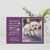 Cartes Pour Fêtes Annuelles Strange Times New Pet Photo Faire-part| Plum (Debout devant)