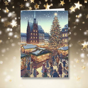 Cartes Pour Fêtes Annuelles Strasbourg, France Joyeux Noël Joyeux Noël
