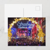 Cartes Pour Fêtes Annuelles Strasbourg Postcard (Devant / Derrière)