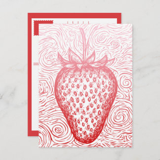 Cartes Pour Fêtes Annuelles strawberry swirls