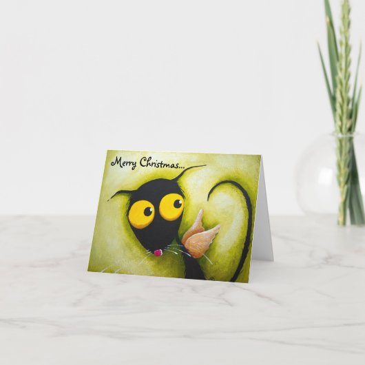 Cartes Pour Fêtes Annuelles Stressie Cat Angel (Devant)