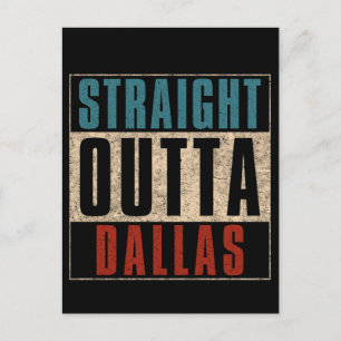 Cartes Pour Fêtes Annuelles Stright Outta Dallas Texas TX USA