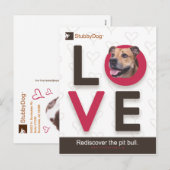 Cartes Pour Fêtes Annuelles StubbyDog Valentine #1 (Devant / Derrière)