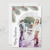 Cartes Pour Fêtes Annuelles Style Arch Joyeux Noël Photo (Devant)