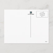 Cartes Pour Fêtes Annuelles Style Art Nouveau Noël au coeur en bleu (Dos)