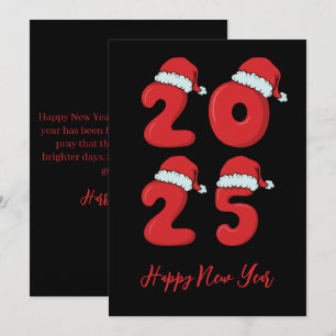Cartes Pour Fêtes Annuelles Style de Noël simple heureux nouvelles années cart