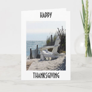 CARTES POUR FÊTES ANNUELLES STYLE PLAGE "MERCI DE VOUS"