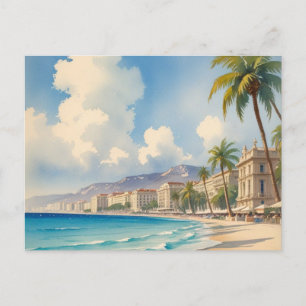 Cartes Pour Fêtes Annuelles Style vintage Monte Carlo Beach Travel