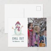 Cartes Pour Fêtes Annuelles Style vintage Noël (Devant / Derrière)