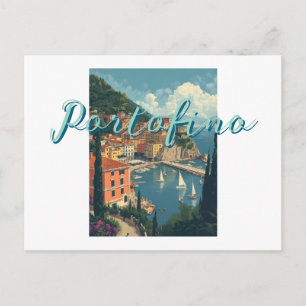Cartes Pour Fêtes Annuelles Style Vintage Portofino Gênes Italie
