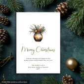 Cartes Pour Fêtes Annuelles Stylish Bohemian Earthy Rustic Holiday Greeting