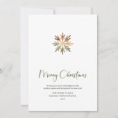 Cartes Pour Fêtes Annuelles Stylish Script Font Cozy Christmas Greeting Card (Devant)
