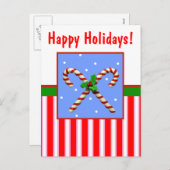 Cartes Pour Fêtes Annuelles Sucre de canne (Devant / Derrière)