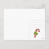 Cartes Pour Fêtes Annuelles Sucre de canne de Noël (Dos)